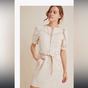 Anthropologie Lorette Seamed Mini Dress